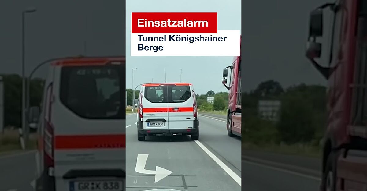 Heute um 11.01 Uhr wurde unsere Transportstaffel zum Brand Königshainer Tunnel alarmiert.
