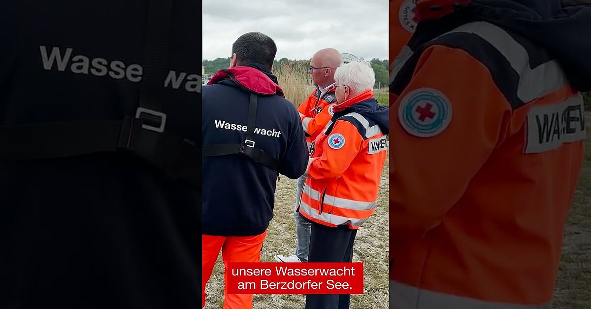 Die Präsidentin des DRK am Berzdorfer See